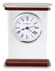 Mayfield Sunrise Alarm Clock, Break Resistance Crystal Glass Brushed Aluminum, B