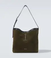 [McQueen] McQueen Pendant suede tote bag