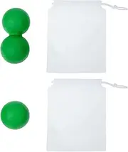 1 Set Peanut Massage Balls Compact Relaxation Device for Self Massage and Physical Therapy for Point with Storage Bag