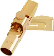 Alto Saxophone Mouthpiece with Cap Gold Plated Metal Mouthpiece for Saxophone Pr