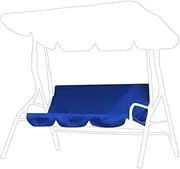 Patio Swing Cushion Cover Waterproof Swing Canopy Cover 3-Seat Chair Cover Hammock Protection Cover Outdoor Swing Cover for Outdoor(Dark Blue)