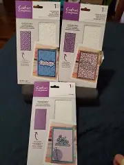 Crafters Companion Set Of 3 Patterned Stencils