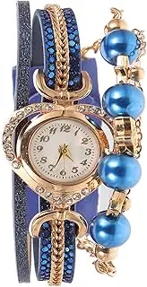 [VALICLUD] Digital Lady Watch Heart Shape Dial Wrap Bracelet Alloy Imitation Leather