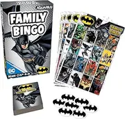 AQUARIUS DC Batman Family Bingo Game, Includes 18 Bingo Cards, Fun for Kids and Adults, Develops Recognition Skills, Object and Letter Association, 2-18 Players, Ages 8+
