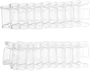 JEWEDECO 20pcs Crystal Minerals Desktop Specimens Cabinet Collectibles Clear for Stones Storage Easel Racks Mineral Rack Stone Pedestal Gemstones Holder Display Crystals Small Stands Rock
