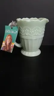 The Pioneer Woman Timeless Beauty Jadeite Color Creamer-Pitcher Vintage Style