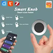 Tuya ZigBee Smart Knob Wireless Scene Switch Button Controller Battery Powered A