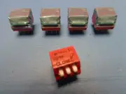 (5) 76PRB03S GRAYHILL 3 POSITION DIP SWITCH SWITCHES OFF ON SPST PIANO LEADED