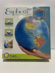 Rose Art Esphera 360 3-D Plastic Spherical Puzzle 540pc 9” Globe World