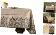 Floral Linen Table Cloth Durable Breathable 55" x 55" (Square) Cudillero