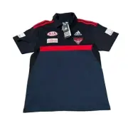Essendon Football Club AFL Adidas 2015 Men's Short Sleeve Polo Size M NWT