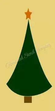 REUSABLE STENCIL 9344 8"X18" CHRISTMAS TREE - MYLAR SIGN STENCILS