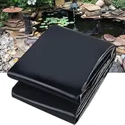 Black Pond Liner 0.13MM/5Mil Fish Pools Membrane 3x4m 4x6m 5x8m 6x8m 8x10m 10x15m Impermeable Pond Lining for Garden Ponds Streams Fountain and Waterfall(3x8m(9.8x26.2ft))