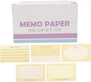 SECFOU Blank Back Lined Index Cards 180pcs Heavy Duty Study Cards Memo Pad Office Supplies