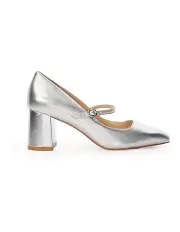 [Dune London] Alania Mary-Jane Pump in Silver