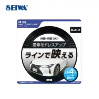 在飛比找momo購物網優惠-【SEIWA】車內外防撞飾條-黑色 K427