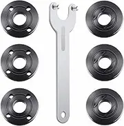 7PCS Angle Grinder Nut Angle Grinder Wrench Kit 5/8-11 Flange Metal Lock Nut for Compatible with Dewalt Milwaukee Makita193465-4 Metabo Bosch Ryobi Black Decker 4.5" 5" Grinder Parts