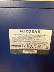 NEW Netgear Prosafe 16 Port Gigabit Smart Switch GS716-T-200NAS v2