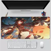 Genshin Impact HuTao Keyboard Mat Gaming Mouse Pad 30*70cm Gift [U.S Seller]