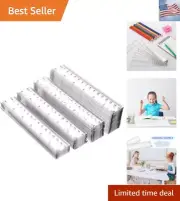 6 Inch Rulers Bulk Clear Plastic Flexible Rulers with Inches and Centimeters ...