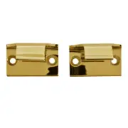 Andersen Estate Sash Finger Lift Pair w/ Screws - Bright Brass - 1643040