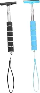 Zerodeko 2Pcs Extendable Window Wiper Mirror Cleaner Tool for Car Durable Squeegee for Automotive Glass Easy Installation Windshield Cleaner for Safe Driving