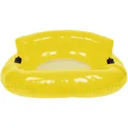 Northlight 43" Yellow Bubble Seat Inflatable Swimming Pool Float