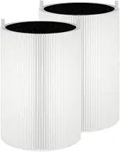Lhari 411+ Replacement Filter, Compatible with Blueair Blue Pure 411, 411+, 411 Auto and Mini Air Purifiers, Particle and Activated Carbon, 2-Pack