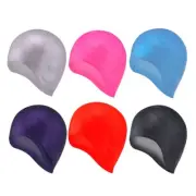 Silicone Swim Hat for Women Man, Waterproof Soft Bathing Hat Swimming Hair Hat