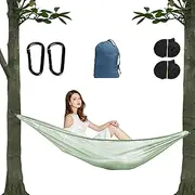 Outdoor Camping Hammock - Hammock Hanging Bed, Outdoor Sleeping | Portable Outdoor Travel Camping Sport, Lightweight Ice Silk Outsides for Backyards Outings Gardens Parks Camping