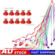 10Pack Streamers Poppers Throw Streamers No Mess Confetti Magics Paper Crackers﹤