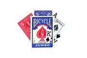 US Playing Card Company 1004560 Bicycle Poker Size Jumbo Index Playing Cards Red or Blue