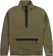 [Nike] Men's Sportswear Olive/Black Tech Fleece Half Zip Sweatshirt