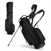 2kg Ultra-Light Golf Bag, Golf Bag, with Club Partition, Large-Capacity Club Hole, 5-Way Dividers, Triangular Structure Stable Bracket, Durable Nylon Golf Club Bag, Easy to Carry and Store