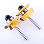 2Pcs 1/4" Shank Rail & Stile Router Bit Set - Shaker Woodworking cutter Tool