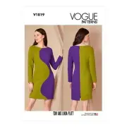 Vogue Sewing Pattern 1819, Tom, Linda Platt Dress, 8 - 16, New