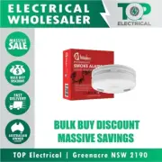 MATELEC Photoelectric Smoke Alarm Detector Interconnected 9V Battery FSA-26000