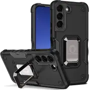 Case for Samsung S23 Shockproof Magnetic With Ring Holder - Black