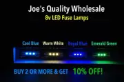 (50)WARM WHITE LED 8V FUSE LAMP/Sansui/DIAL METER BULBS/SEVEN 7/SIX 6/EIGHT 8/QR