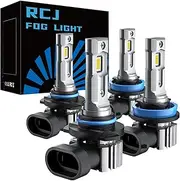 RCJ H11 9005 Fog Light Bulbs, Powersports or DRL Bulbs, Plug-N-Play, Pack of 4