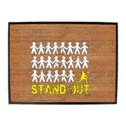Stand Out Volleyball - Funny Novelty Doormat Man Cave Floor mat
