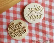 Well Done Stamp Embosser Cookie Cutter Pastry Fondant Dough Biscuit