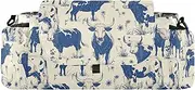 miaozhen Art Cartoon Cow Dark Blue stroller organizer diaper bag stroller diaper caddy insulated carrito para accesorios para
