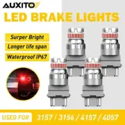 4pcs 3157 3156 Red LED Rear Tail Brake Stop Parking High Power 28W Light Bulbs (for: Subaru)