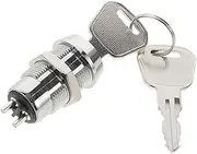 HOUDERCO 1 Set Ignition Switch Keyed Forklift Ignition Starter Switch with Key Construction Easy Installation for Reliable Operation