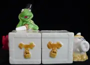 Kermit the Frog Sawing Miss Piggy in Half - Salt & Pepper Shakers