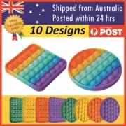 Pop Push It Bubble Fidget Kids Toy Sensory Stress Relief Simple Dimple Game