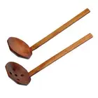 2pcs Home Wooden Spoon Soup, Colander ladle Spoon Kitchen Cookware Tool