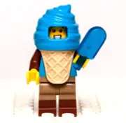 New Lego BAM 2023 Q2 Minifigure Blue Ice Cream Costume w/ Lolly