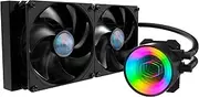 Cooler Master MasterLiquid ML280 Mirror Close-Loop AIO CPU Liquid Cooler, ARGB Mirror Pump, Dual Chamber Pump, SickleFlow 140 PWM Fans, AMD Ryzen AM5/AM4, Intel LGA1700*/1200 (MLX-D28M-A14PK-R1)